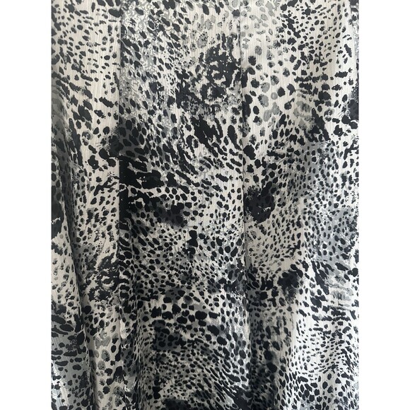 Christopher & Banks Animal Print Skirt Size 16 Black - Picture 4 of 4